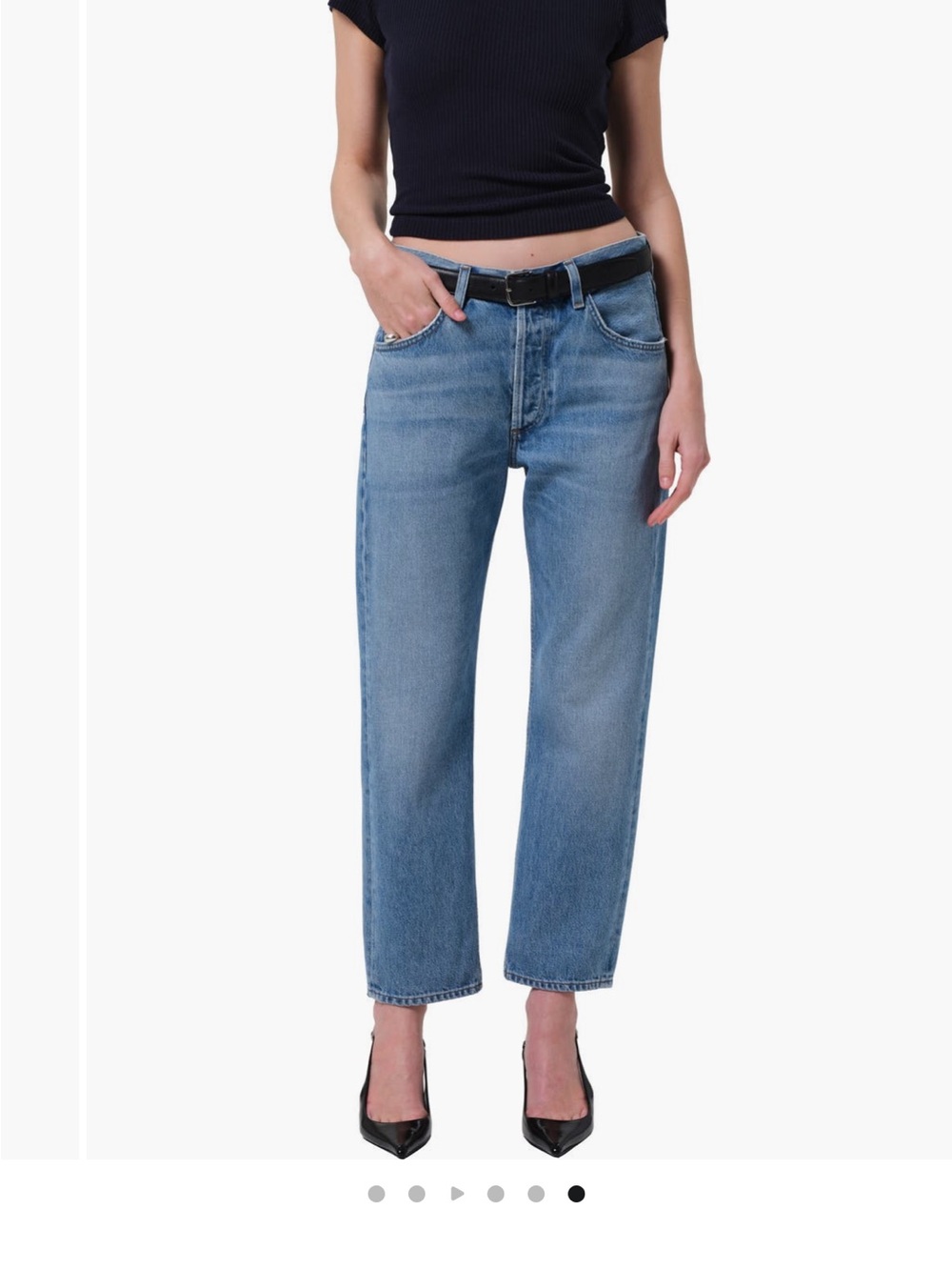 Citizens of Humanity Winslow Boyfriend Jeans Blue Denim Size 28